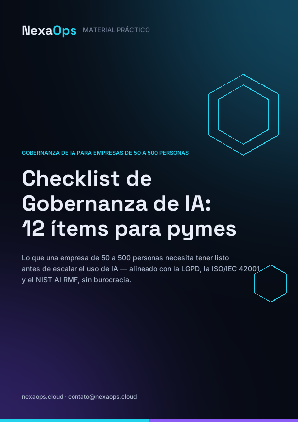 Portada del Checklist de Gobernanza de IA